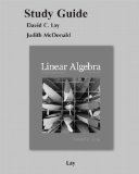 Student Study Guide for Linear Algebra and Its Applications by Lay, David C. [Pearson,2011] (Paperback) 4th Edition