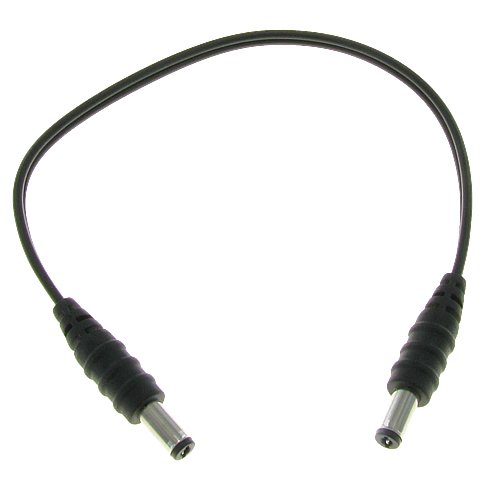 Valley Enterprises 1 Foot Male to Male 2.1mm (Inside Diameter) x 5.5mm (Outside Diameter) Plug DC Power Adapter Cable 18GA