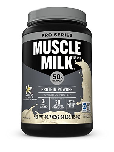 Book Cover Muscle Milk Pro Series Protein Powder, Intense Vanilla, 2.54 Pound