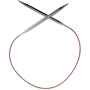 ChiaoGoo Red Lace Circular 24-inch (61cm) Stainless Steel Knitting Needle; Size US 2 (2.75mm) 7024-2