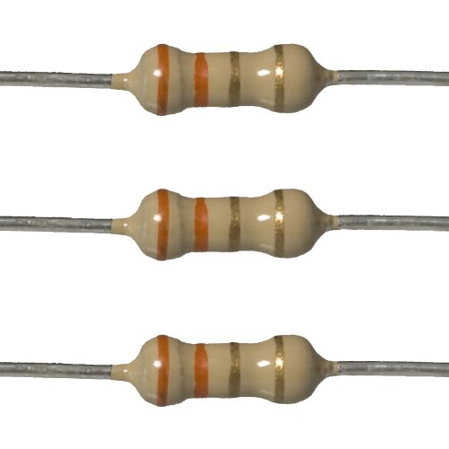E-Projects 10EP5143R30 3.3 Ohm Resistors, 1/4 W, 5% (Pack of 10)