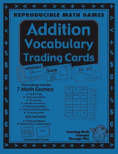 Addition - Math Vocabulary Trading Cards