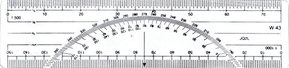 Westcott 6-Inch Metric Protractor Ruler (W-43 BP)