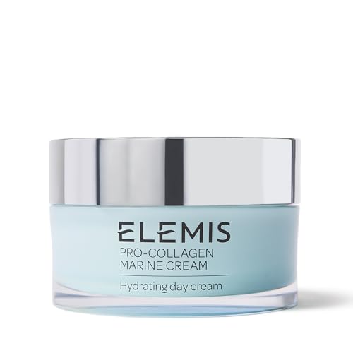 ELEMIS Pro-Collagen Marine Cream - Lightweight Anti-Wrinkle Daily Facial Moisturizer - Hydrating Gel-Cream for Fine Lines and Wrinkles - 50ml