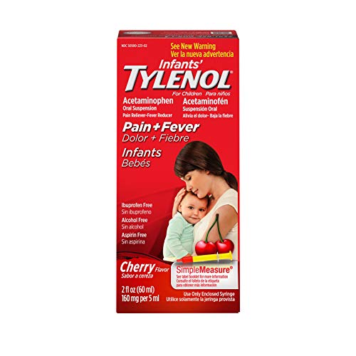 Book Cover Infants' Tylenol Acetaminophen Liquid Medicine, Cherry, 2 fl. oz