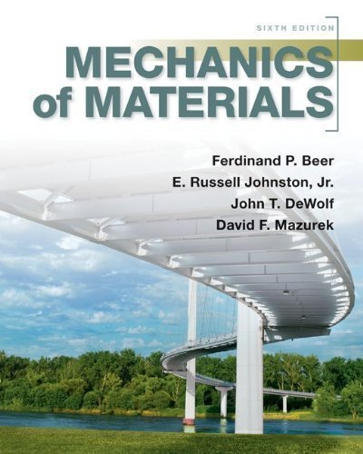 Mechanics of Materials with ConnectPlus 1 Semester Access Card for Mechanics of Materials 6th (sixth) Edition by Beer, Ferdinand, Johnston, Jr., E. Russell, DeWolf, John, Ma published by McGraw-Hill Science/Engineering/Math (2010)