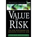 Value at Risk by Jorion, Philippe. (McGraw-Hill,2006) [Hardcover] 3rd EDITION