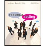 Personal Selling by Anderson, Rolph E., Dubinsky, Alan J., Mehta, Rajiv. (Houghton Mifflin Company,2006) [Hardcover] 2ND EDITION