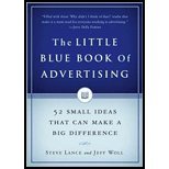 The Little Blue Book of Advertising by Lance, Steve, Woll, Jeff. (Portfolio Hardcover,2006) [Hardcover]