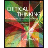 Critical Thinking by Wright, Larry. (Oxford University Press, USA,2012) [Paperback] 2ND EDITION