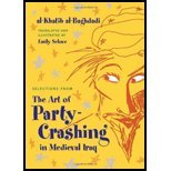 Selections from the Art of Party Crashing in Medieval Iraq by Al-khatib Al-baghdadi. (Syracuse University Press,2012) [Hardcover]