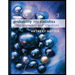 Probability and Statistics for Engineers and Scientists by Hayter, Anthony J.. (Cengage Learning,2006) [Hardcover] 3rd EDITION