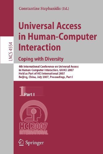 Universal Acess in Human Computer Interaction. Coping with Diversity. (Springer,2007) [Paperback]