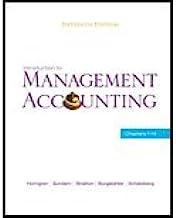 Introduction to Management Accounting by Horngren, Charles T., Sundem, Gary L., Stratton, William O.,. (Prentice Hall,2010) [Hardcover] 15th Edition
