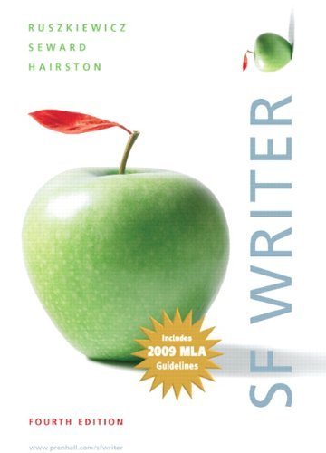 The SF Writer by Ruszkiewicz, John E., Seward, Daniel E., Hairston, Maxine E.. (Longman,2009) [Spiral-bound] 4th Edition