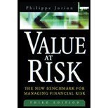 Value at Risk by Jorion, Philippe. (McGraw-Hill,2006) [Hardcover] 3rd EDITION