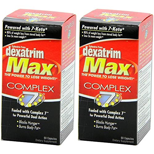 Dexatrim Max Complex 7 Dietary Supplement, 60 Capsules (Pack of 2)