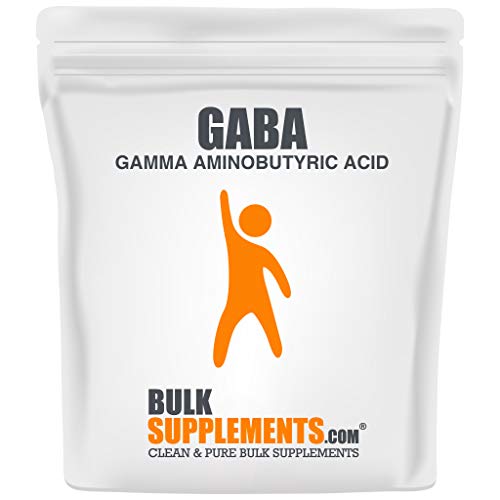 BulkSupplements.com Gamma Aminobutyric Acid Powder (GABA) - GABA 750mg Powder - Stress Supplements - GABA Supplements - GABA Powder - Butyric Acid Powder - Focus Aid (500 Grams - 1.1 lbs)