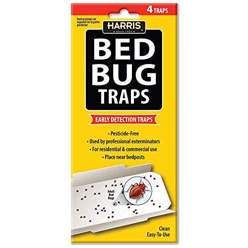 Book Cover Harris Bed Bug Traps for Early Detection & Monitoring, 4 Pack