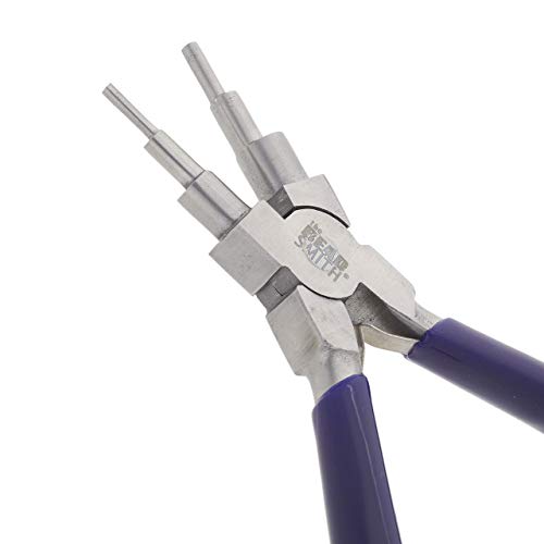 Book Cover The Beadsmith Wire Bending Pliers - Consistently make up to 6 size loops & jump rings, 2-9mm - 5.75