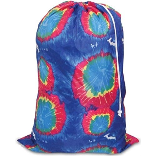 Book Cover Tie-dyed Laundry Bag Blue, 24