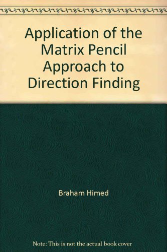 Application of the Matrix Pencil Approach to Direction Finding