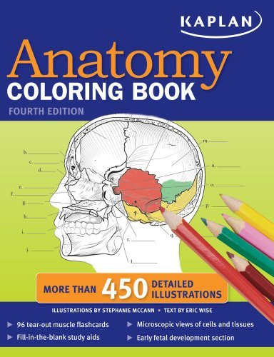 Kaplan Anatomy Coloring Book [Paperback] [2011] (Author) Stephanie Mccann, Eric Wise