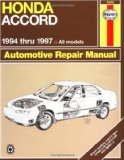 Honda Accord '94'97 (Haynes Manuals) [Paperback] [1999] (Author) Haynes