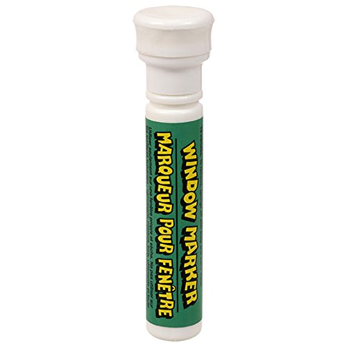 Window Marker - White (Temporary Paint for Car or Home Windows - Washes Off with Water)