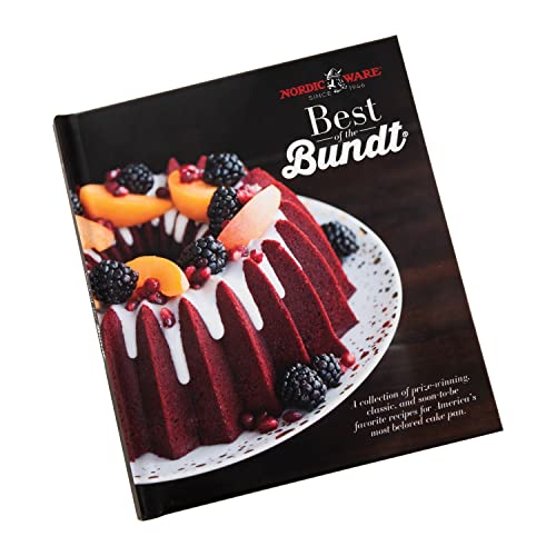 Nordic Ware Best of the Bundt Baking Book, Original Bundt Cake Recipe Book, Multicoloured Bundt Cookbook