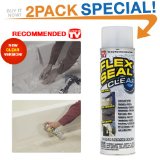 Flex Seal 10-Ounce As Seen on TV Liquid Rubber Sealant in a Can, Clear (2 Pack Special)