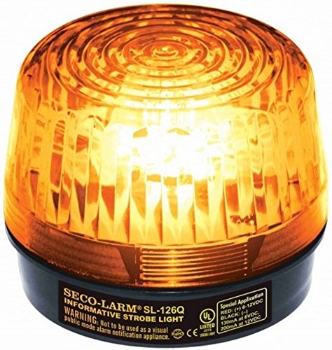 Seco-Larm Enforcer Xenon Strobe Light, 12VDC, Amber Lens (SL-126Q/A)