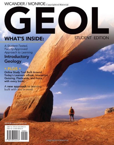 By Reed Wicander GEOL (with Earth Science CourseMate with eBook Printed Access Card and Virtual Field Trips in Geolog (1st Edition)