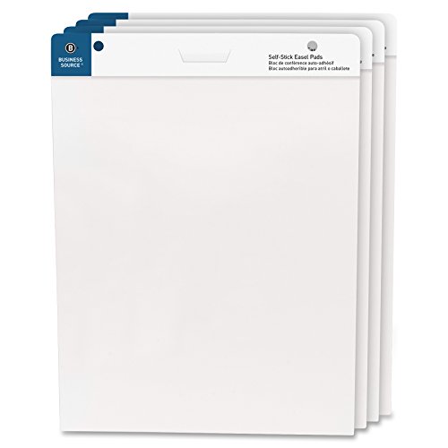 Business Source 25"x30" Self-Stick Easel Pads, 4/Pack (38592)