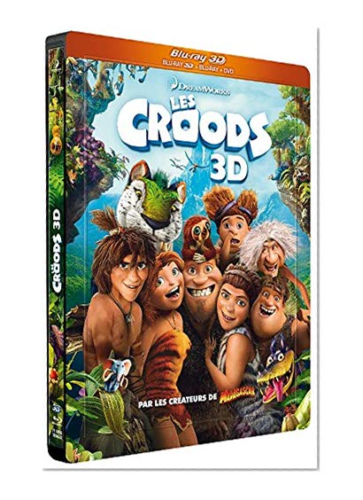 Les Croods [Combo Blu-ray 3D + Blu-ray + DVD - Édition boîtier SteelBook] [Import italien]