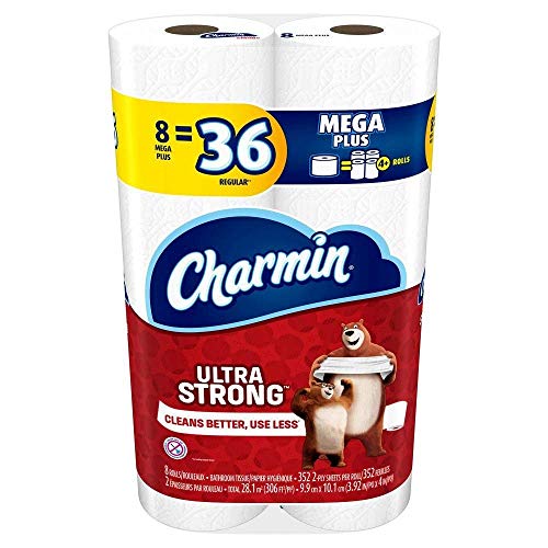 Book Cover Charmin Toilet Paper, Ultra Strong, 8 Mega Rolls