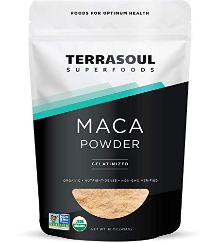Book Cover Terrasoul Superfoods Organic Gelatinized Maca Powder, 16 Ounce