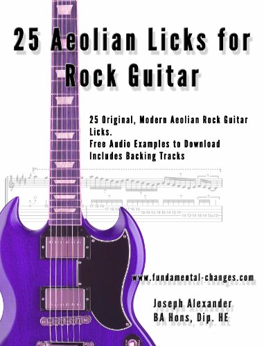 25 Aeolian Licks for Rock Guitar (Rock Guitar Licks Book 1)