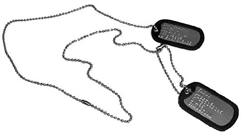 M*A*S*H Dog Tags for Halloween Costumes - Hawkeye Silver