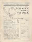 Experimental Musical Instruments: For the Design, Construction and Enjoyment of Unusual Sound Sources. Volume V, Number 6; Volume VI, Number 1.