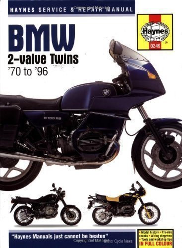 Book Cover BMW 2-Valve Twins '70 to '96 Service Manual (Haynes Service and Repair Manuals) 5th (fifth) Revised Edition by Churchill, Jeremy published by Haynes Manuals Inc (1988)