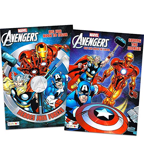 Book Cover Marvel Mighty AvengersÂ Coloring and Activity Book Set (2 Books ~ 96 pgs Each)