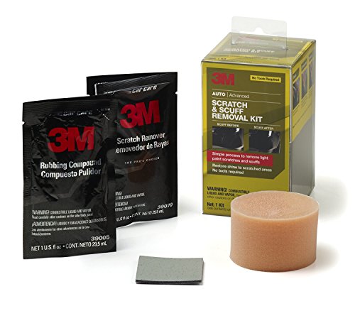 Book Cover 3M Scratch & Scuff Removal Kit, Simple Process to Remove Light Paint Scratches & Scuffs, 1 Kit