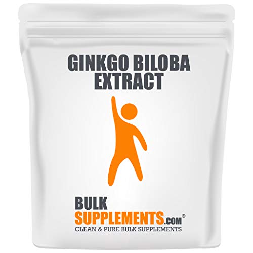 BulkSupplements.com Ginkgo Biloba Leaf Extract Powder - Brain Supplement - Tinnitus Relief for Ringing Ears - Memory Supplement for Brain (250 Grams)