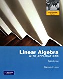 Linear Algebra with Applications, 8th Edition (International Edition), by Steve Leon