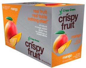 Crispy Green 100% Freeze-Dried Fruits, Mango, 12 Count (Pack of 2)