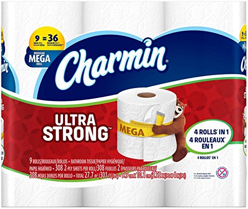 Charmin Ultra Strong Toilet Paper - Mega Roll - 9 Pack