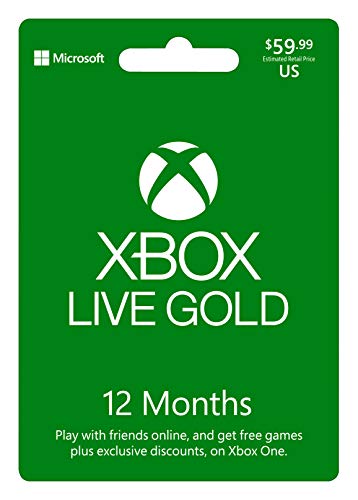 Book Cover Microsoft Xbox LIVE 12 Month Gold Membership (Physical Card)