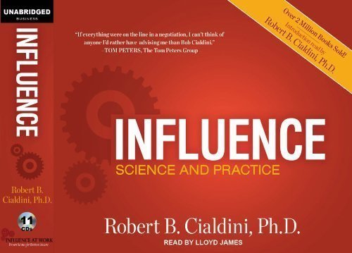 INFLUENCE: The Psychology of Persuasion 5th ed. Audio CD Set 5th (fifth) Edition by Dr. Robert Cialdini published by Self (2012) Audio CD
