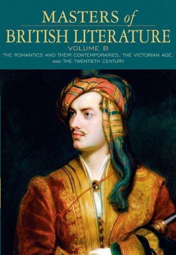 Masters of British Literature, Volume B (Damrosch Series) 1st (first) Edition by Damrosch, David, Baswell, Christopher, Carroll, Clare, Dettm published by Longman (2008) Paperback